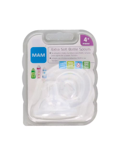 Tetina B/Ancha Silic Blanda +4 2Un de Mam