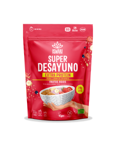 Super Desayuno Extra Protein Avena, Cacahuete y Frutos Rojos