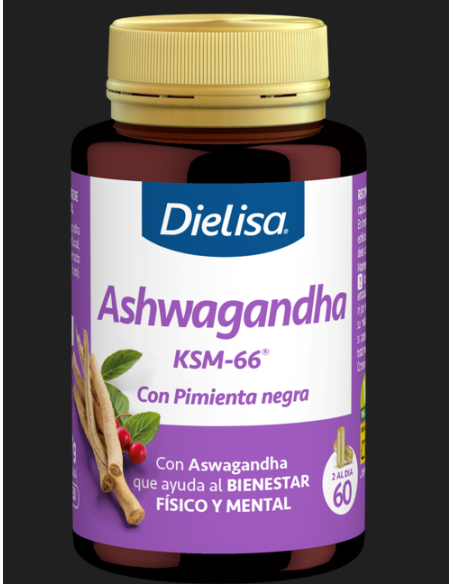 DLS Ashwagandha KSM-66 con Pimienta Negra  Vitalidad Natural