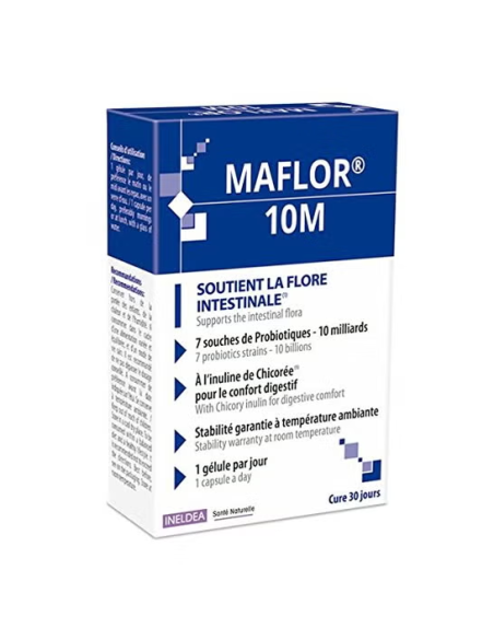 Maflor 10M 30 Cap Flora Intestinal 30 Dias de Ineldea