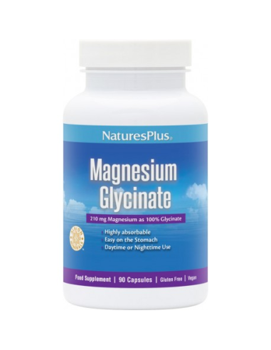 Bisglicinato de Magnesio 90 cápsulas Natures Plus  Vitalidad
