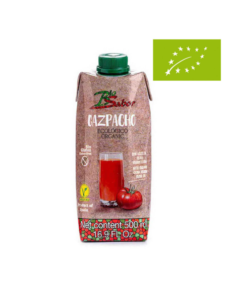 Gazpacho Bio Vegan Sin Gluten 500ml | Frescura Natural Biosabor