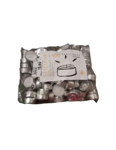 Vela 05 Horas Lamparillas Bolsa 100Uds de Cerabella