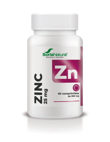 Zinc 60 Comp. Lib. Sostenida Soria Natural  Salud Óptima