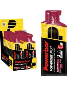Powergel Red Fruits 24 Unid 41g  Energía Power Bar rápida