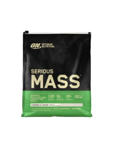 On Serious Mass Cookies & Cream 5450Gr de Optimum Nutrition