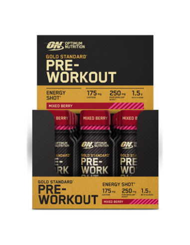 On Gold Stand Pre Workout Shot 12X60M Sabor Mixed Berry