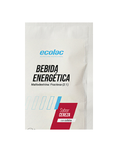 Prep.Polvo Bebida Fresa Energetica C/Cafeina 80Gr de Ecolac