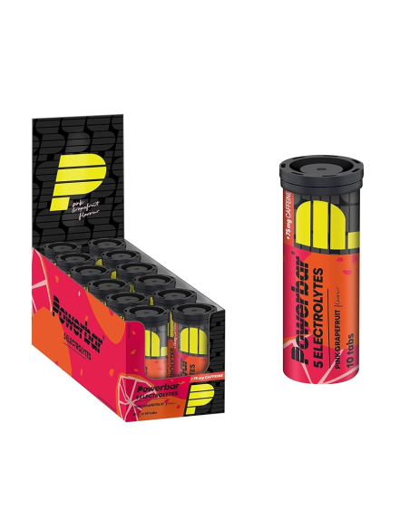 Electrolytes Pink Grapefruit + Cafeína 12x10 Tabs Power Bar