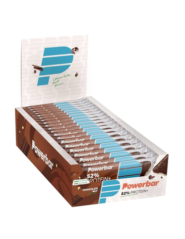 Barritas Proteinplus 52% Chocolate Nuts Power Bar 20 unidades