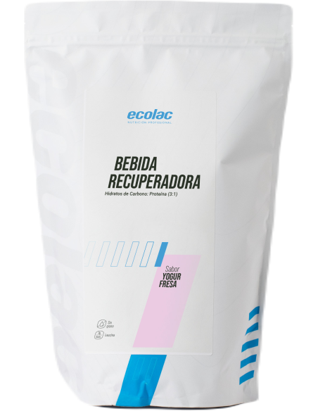 Polvo Bebida Yogur Fresa Ecolac 1200g Recuperador Saludable