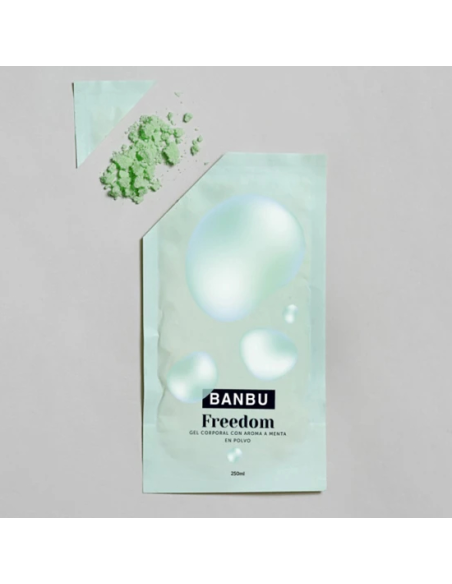 Freedom Gel de Ducha Polvo Menta 30g Banbu Frescura Natural