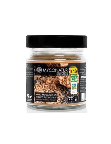 Nuez Moscada en Polvo 70g Myconatur  Sabor Natural y Fresco