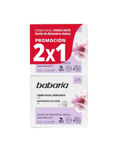 Set Crema Facial Hidratante De Almendras 2 Piezas de Babaria