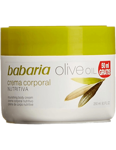 Crema Corporal Nutritiva Babaria 250 ml con Aceite de Oliva