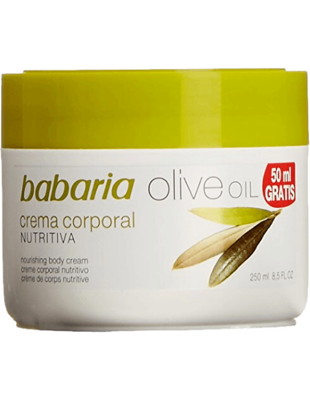Crema Corporal Nutritiva Babaria 250 ml con Aceite de Oliva