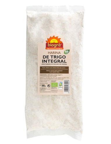 Harina De Trigo Integral 500 Gr Bio Vegan de Biogra