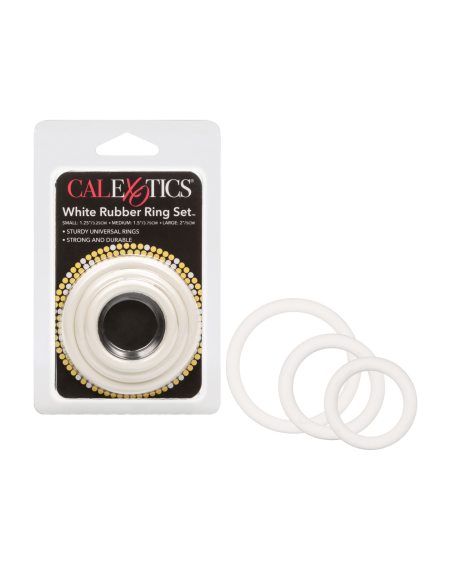 Rubber Ring Blanco Set 3 Piezas de Calexotics