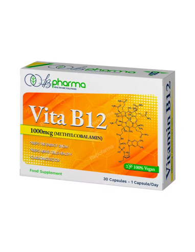 Vita B12 30 Cap de Lb Pharma