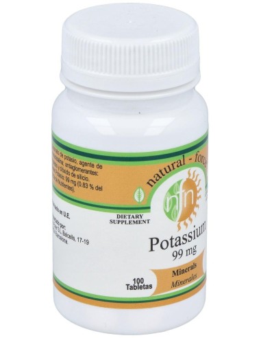 Potasio 99Miligramos 100 Comprimidos Nutri-Force