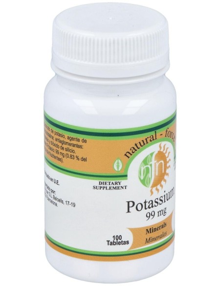 Potasio 99Miligramos 100 Comprimidos Nutri-Force