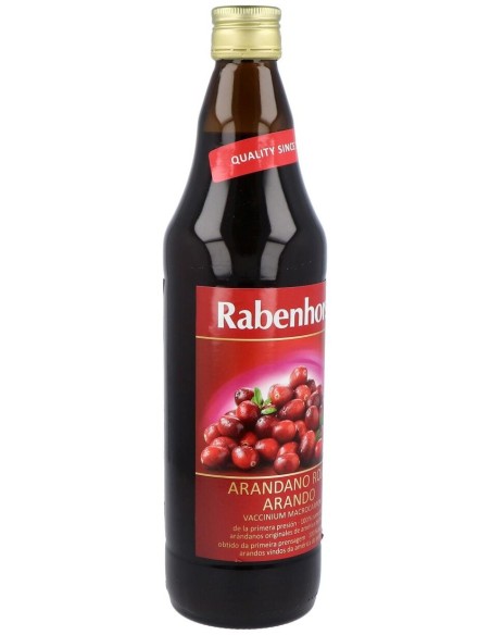 Zumo Arandano Rojo Americano 750 Mililitros Rabenhorst
