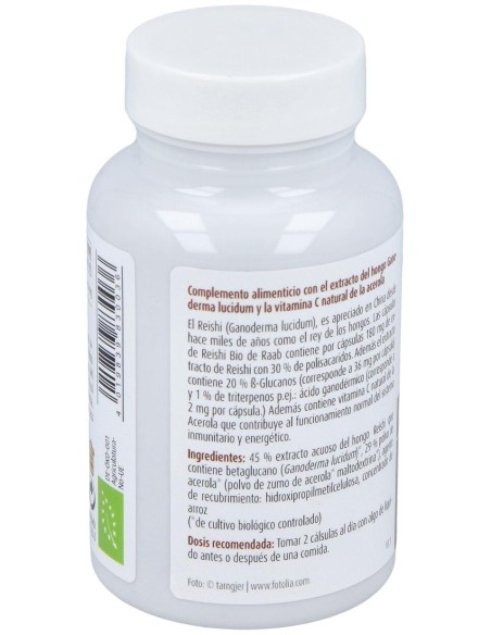 Reishi 80Cap. Bio de Raab Vitalfood