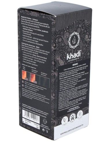 Tinte Herbal Color Negro 100Gr. de Khadi