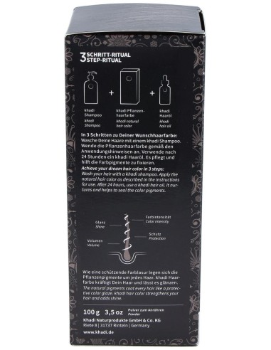 Tinte Herbal Color Negro 100Gr. de Khadi