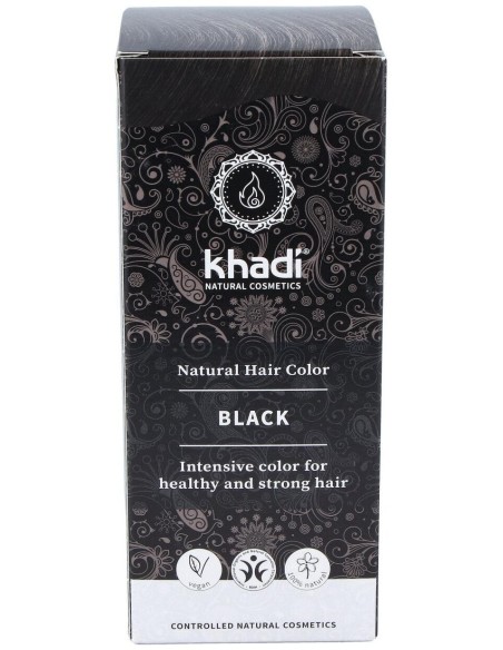Tinte Herbal Color Negro 100Gr. de Khadi