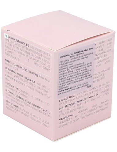 Crema Facial Ginseng-Acai 50 Mililitros Bio Natura Estonica