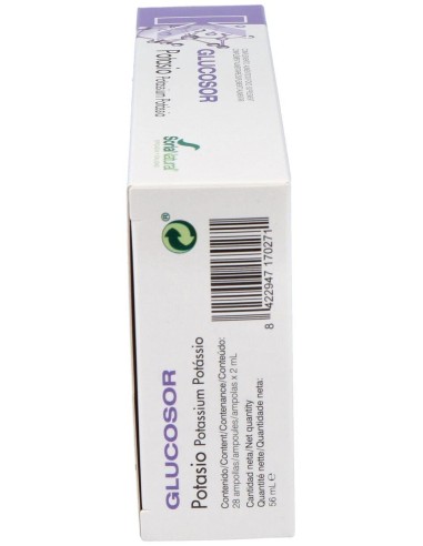 Glucosor Potasio 28 Ampollas de Soria Natural