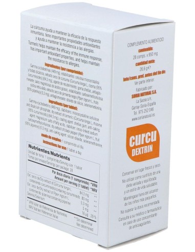 Curcudextrin 28 Comprimidos de Mgdose