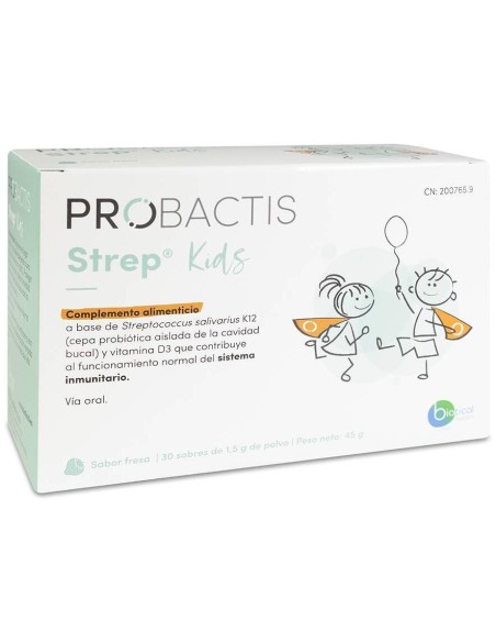 Probactis Strep Kids Fresa 30Sbrs. de Probactis