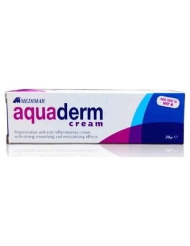 Aquaderm Crema 30Gr. Medimar  Hidratación y Cuidado Efectivo