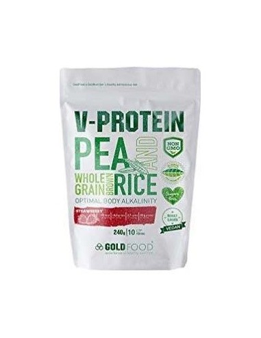 V-Protein Frambuesa 240 G de Gold Nutrition