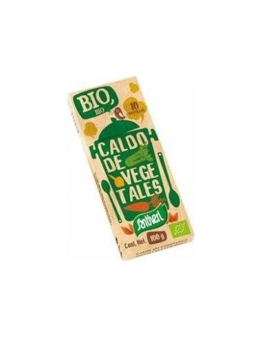 Caldo Vegetal Bio Santiveri 10 Pastillas  Sabor Natural