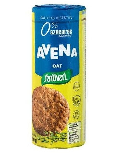 Galletas Integrales de Avena 0% Azúcar Santiveri 190g