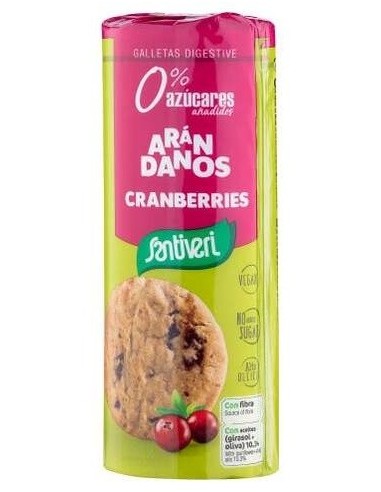 Galletas Digestive Arandanos 0% Azucares 190Gr. de Santiveri