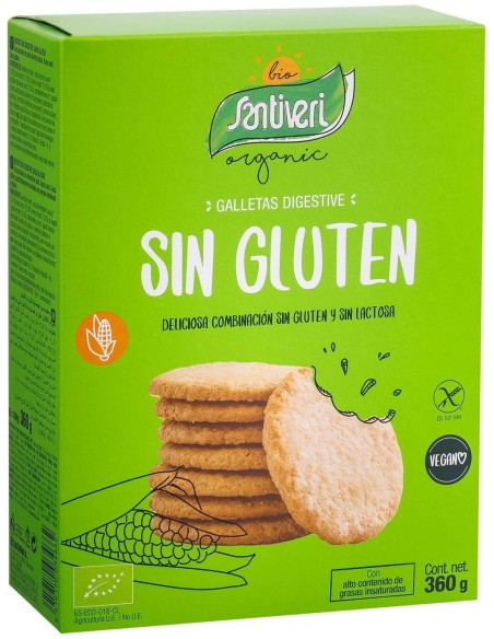 Galletas Digestive  2 Paquetes 360 Gramos Bio Sg Santiveri