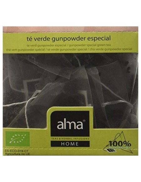 Te Verde Gunpower Infusion 15Piramide. Eco Vegan Alma Home