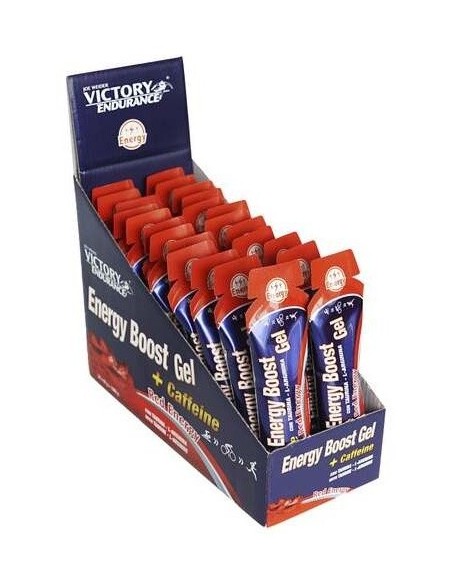 Victory Endurance Energy Boost Gel+Cafein Red 24U de Weider