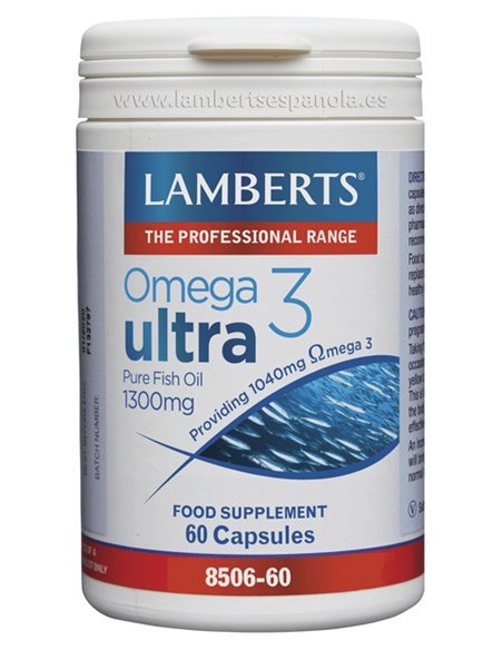 Omega 3 Ultra (Aceite de Pescado puro 1300 mg) de Lamberts