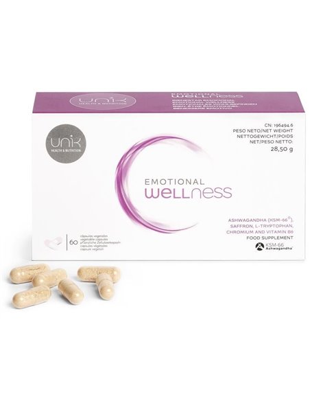 Unik Bienestar Emocional 60Cap.Veg. de Unik
