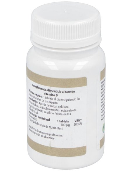 Vitamina D 4000Ui 100Comp. de Ortocel Nutri-Therapy