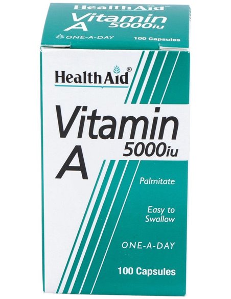 Vitamina A 5.000 Ui 100 Cáps de Health Aid