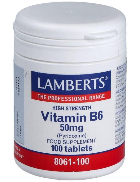 Vitamina B6 50 mg (Piridoxina) de Lamberts