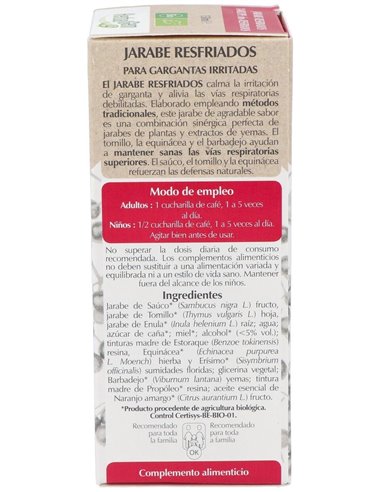 Jarabe Resfriados Calmante Garganta 150Ml. de Herbalgem