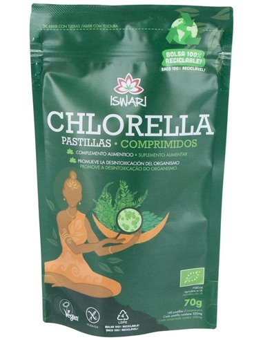 Clorela Comprimidos Bio 70 Gr 140 Tabletas de Iswari