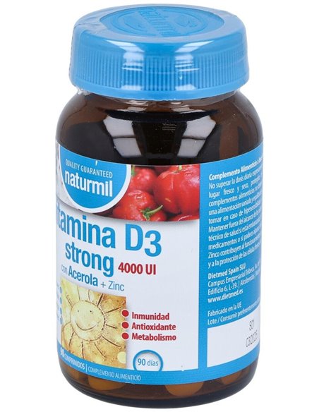 Vitamina D3 Strong 4000Ui 90Comp. de Dietmed